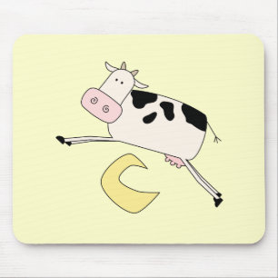 Cow Jumps Over Moon Tshirts and Gifts Mouse Pad