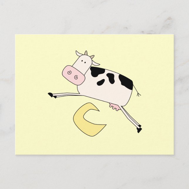 Cow Jumps Over Moon Tshirts and Gifts Postcard (Front)
