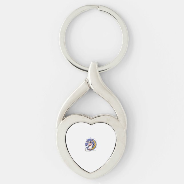 Cow jumps over the moon _1 key ring (Front)