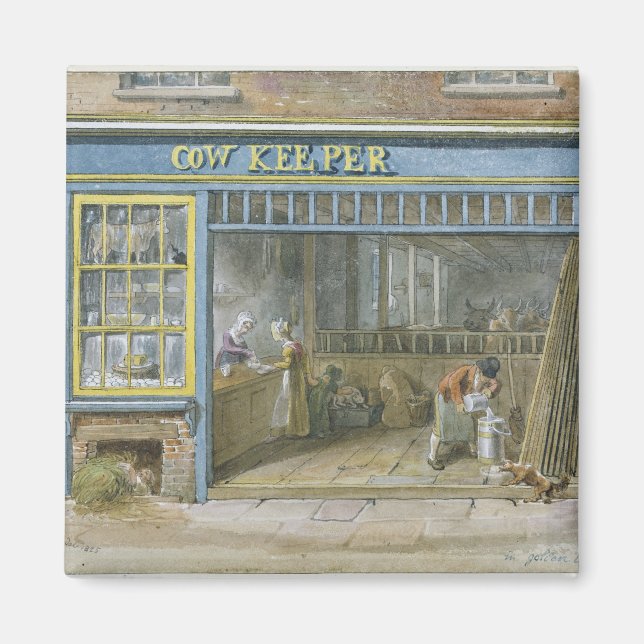 Cow Keeper, 1825 Magnet (Front)