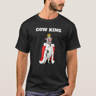 Cow King Farm Boys Cow Farmer Mens Cow 1 T-Shirt