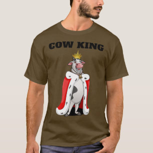 Cow King Farm Boys Cow T Farmer Mens Cow T-Shirt