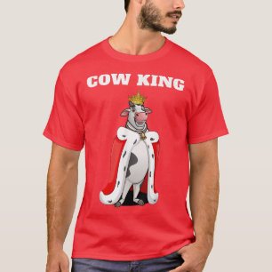 Cow King  Farm Boys Cow Tshirt  Farmer Mens Cow 