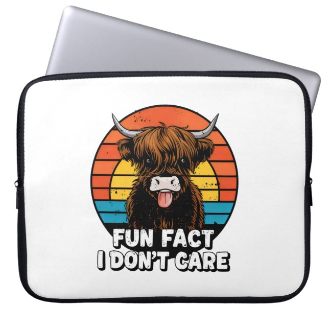 Cow. Laptop Sleeve (Front)
