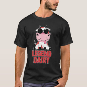 Cow Legendary Dairy Farm Animal Heifer Butcher Fa T-Shirt