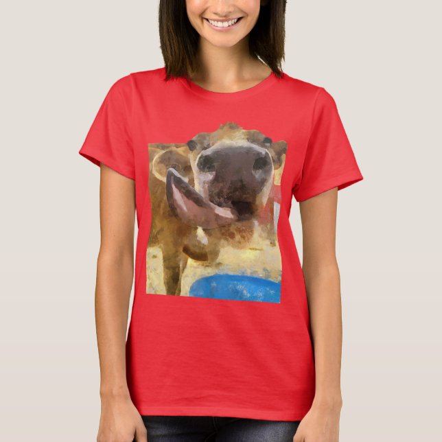 Cow Lick Painting T-Shirt (Front)