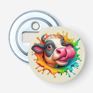 cow licking nose bottle opener