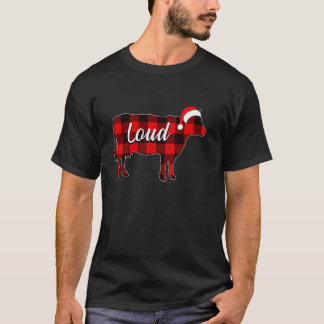 Cow Loud Pajama Red Plaid Cow  Christmas Farmer Fa T-Shirt