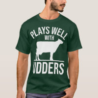 Cow Lover Cattle Farmer Plays Well With Udders C