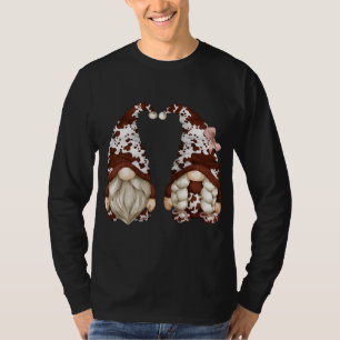 Cow Lover Design For Farmer Grandma - Cute Cow Pri T-Shirt