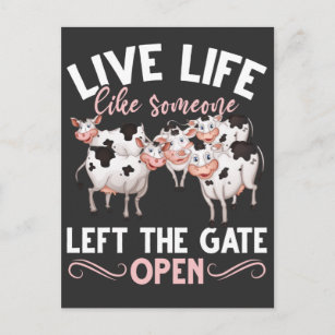 Cow Lover Farm Animal Humour Heifer Farming Joke Postcard