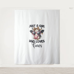 Cow Lover Just A Girl Who Loves Cows _1 Tapestry