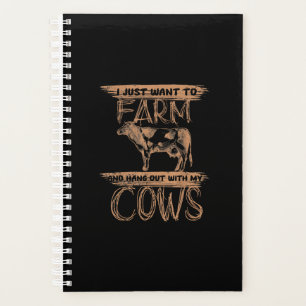 Cow Lovers Farmer Farm Cute Animals Cow Planner