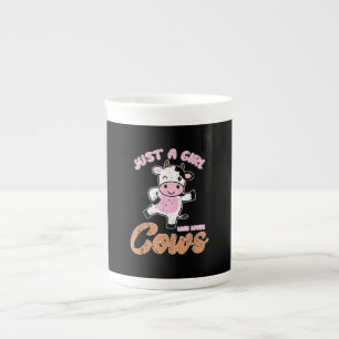 Cow Lovers   Farmer Women Girls Kids Cow Bone China Mug