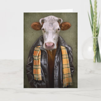 Cow Man Card