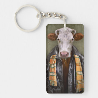 Cow Man Key Ring