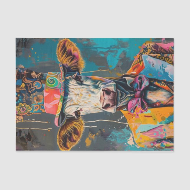 Cow Mania8 Tissue Paper (Front)