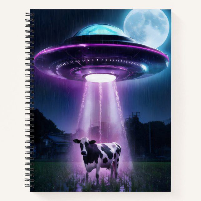 Cow meets aliens. notebook (Front)
