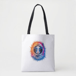 Cow Men Woman Cow Colourful Space Astronaut Cow  Tote Bag