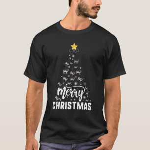 Cow Merry Christmas Tree Family Xmas Holidays T-Shirt
