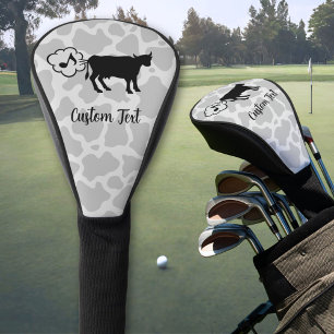 Cow Methane Icon Golf Head Cover