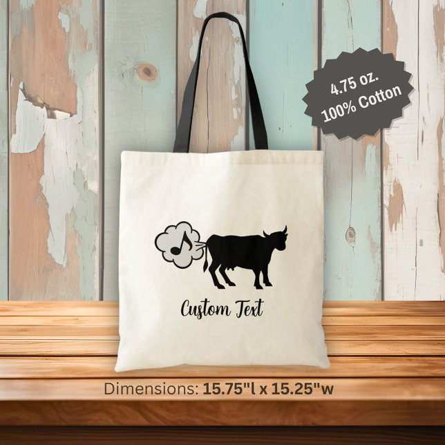 Cow Methane Icon Tote Bag (Creator Uploaded)