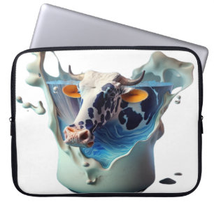 Cow milk  laptop sleeve
