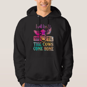 Cow  Moo Heifer Mom Mothers Day Father Dad Cows Ho Hoodie
