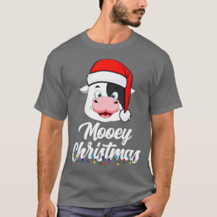 Cow Mooey Christmas Santa for Cow Lovers  T-Shirt