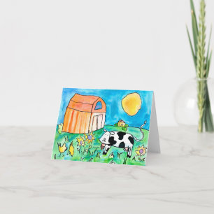 Cow • Nick Abrams, Age 15 Card