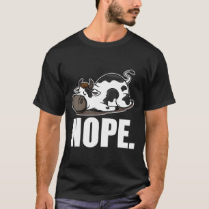 Cow Nope Not Today Lazy Farm Animal  Kids T-Shirt