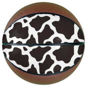 Cow pattern background basketball