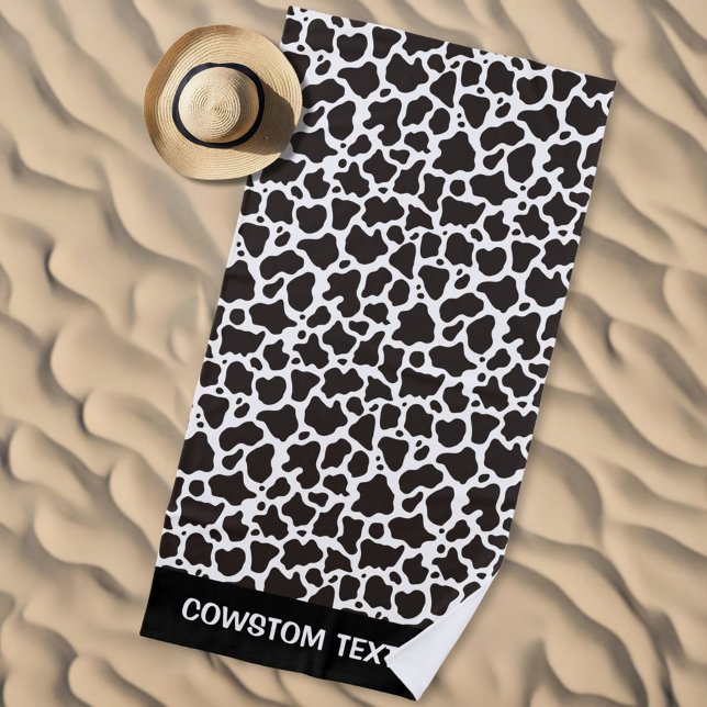Cow pattern background beach towel (Creator Uploaded)