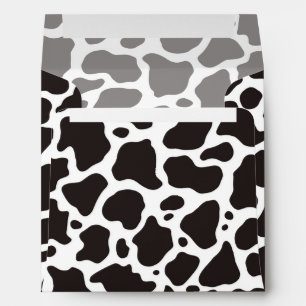 Cow pattern background envelopes