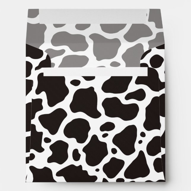 Cow pattern background envelopes (Back (Bottom))