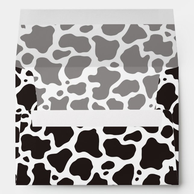 Cow pattern background envelopes (Back (Bottom))