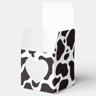 Cow pattern background favour box