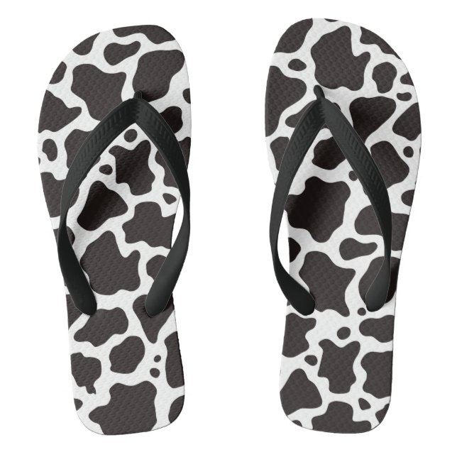 Cow pattern background jandals (Footbed)