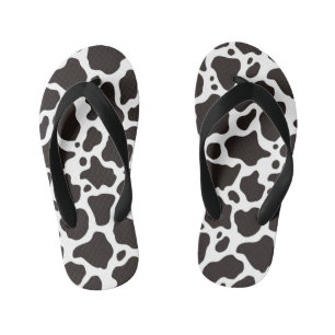 Cow pattern background kid's jandals