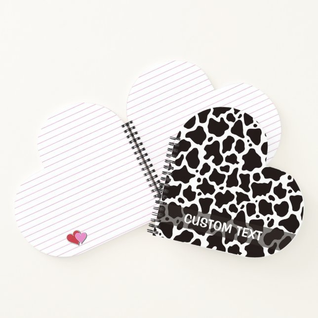 Cow pattern background notebook (Inside)