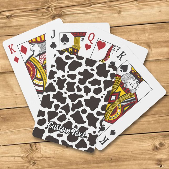 Cow pattern background playing cards (Creator Uploaded)