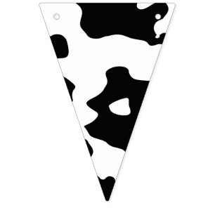 Cow Pattern Black and White Bunting
