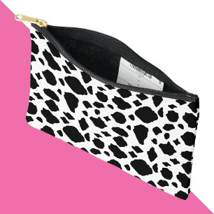 Cow Pattern Black and White Country Accessory Pouch