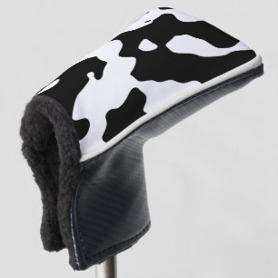 Cow Pattern Black and White Golf Head Cover