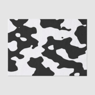 Cow Pattern Black and White Tissue Paper
