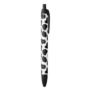 Cow pattern black ink pen