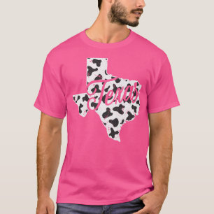 Cow Pattern Farmer Men Women State Texas T-Shirt