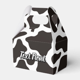 Cow Pattern Favour Box