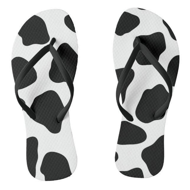 Cow pattern jandals (Footbed)
