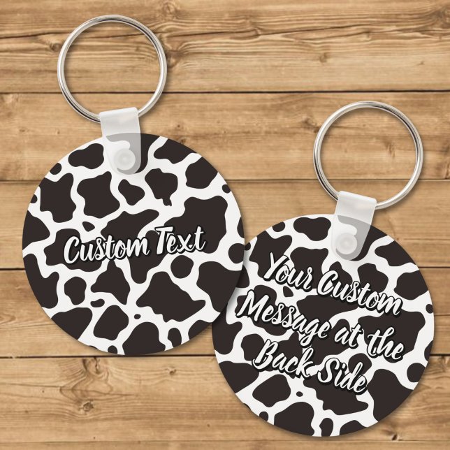 Cow Pattern Keychain (Creator Uploaded)